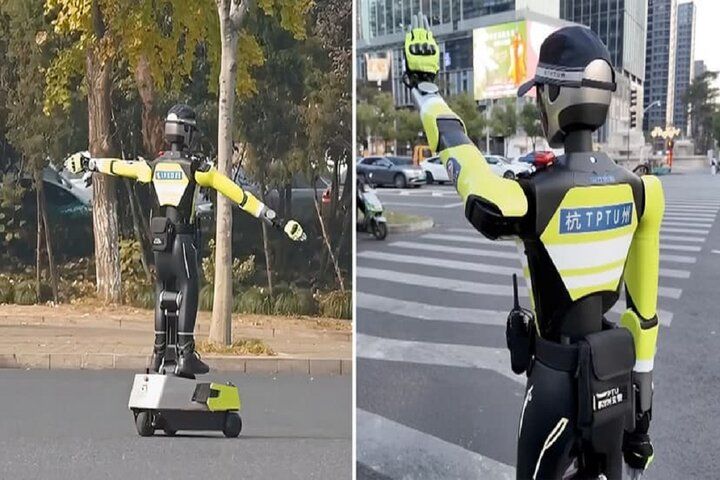 پلیس راهنمایی و رانندگی رباتیک را ببینید/ ویدئو