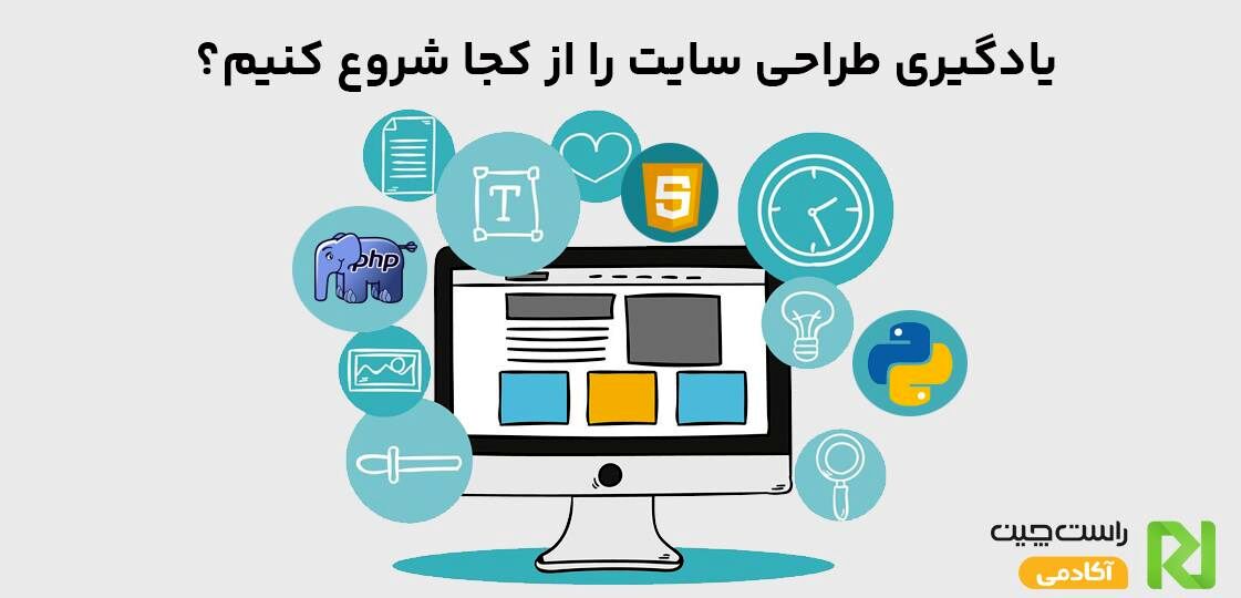 یادگیری طراحی سایت را از کجا شروع کنیم