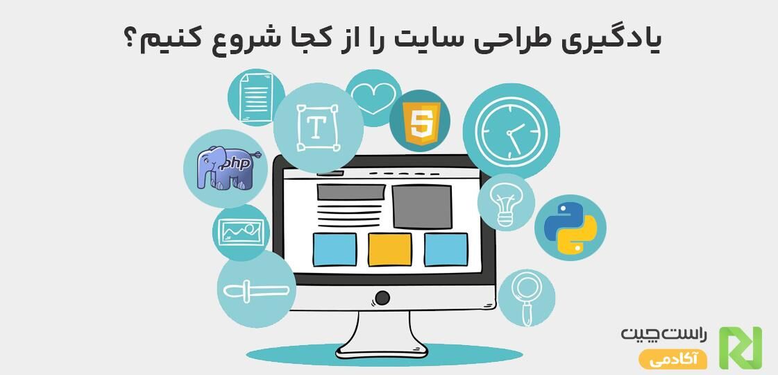 یادگیری طراحی سایت را از کجا شروع کنیم