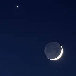 هم‌نشینی نادر ماه و زهره در آسمان امشب