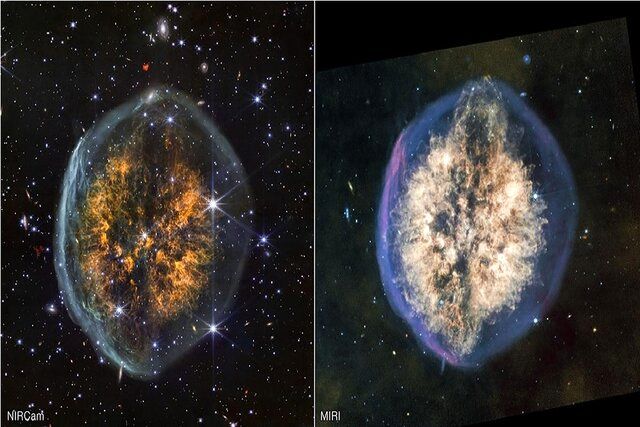 عکس «جیمز وب» از یک جمجمه‌ نمایان در فضا