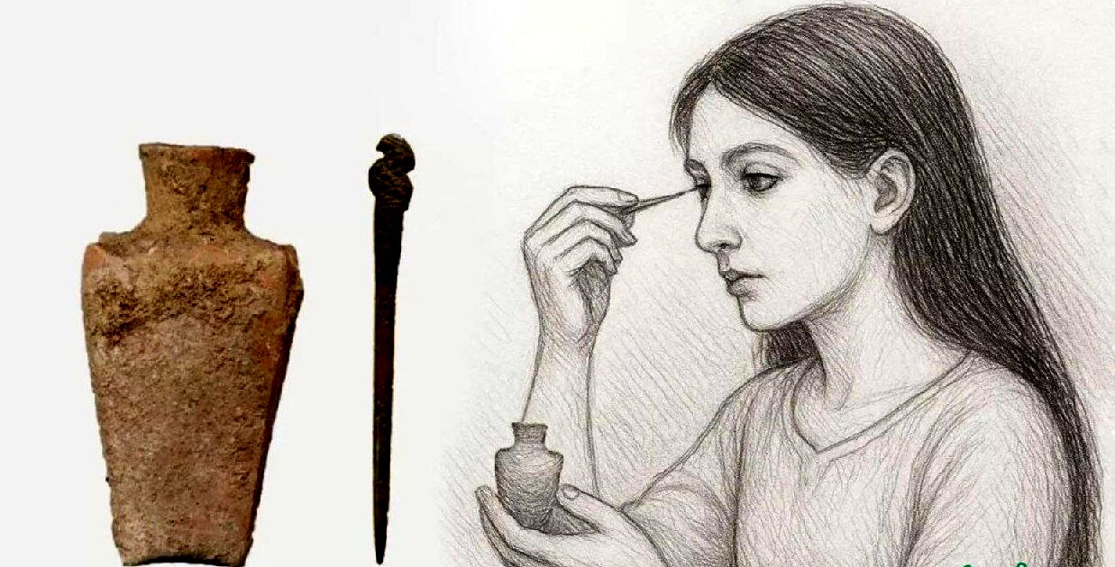 کشف یک سرمه چشم با قدمت ۳ هزار سال متعلق به عصر آهن در ایران 