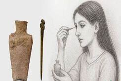 کشف یک سرمه چشم با قدمت ۳ هزار سال متعلق به عصر آهن در ایران 