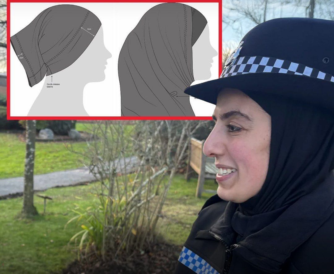 روسری آهن‌ربایی پلیس بریتانیا 