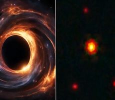 کشف بی‌نظیر جیمز وب؛ سیاه‌چاله‌ای عظیم ۱۰۰ میلیون برابر خورشید