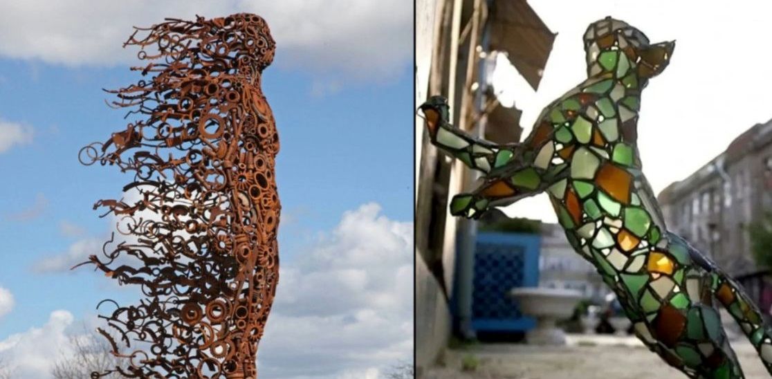 هنرهای خیابانی؛ شاهکارهای خلاقانه‌ای که با «مواد بازیافتی» ساخته شده‌اند 
