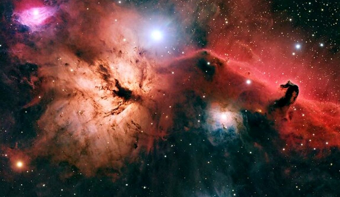 «سر یک اسب در کنار شعله‌های آتش» در عکس روز ناسا 