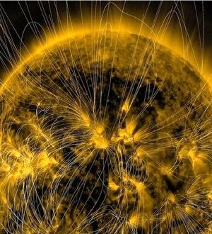 ترسیم اولین نقشه میدان مغناطیسی پنهان خورشید