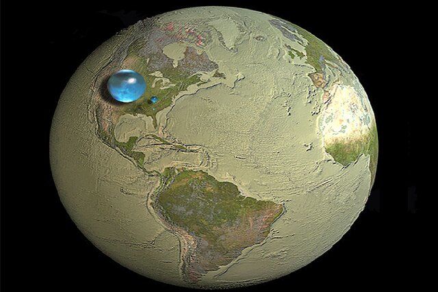 تمام آب‌های روی سیاره زمین در عکس روز ناسا