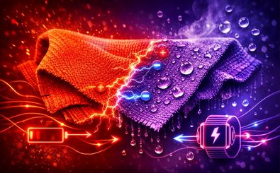 لباسی که از تعریق بدن برق تولید می‌کند